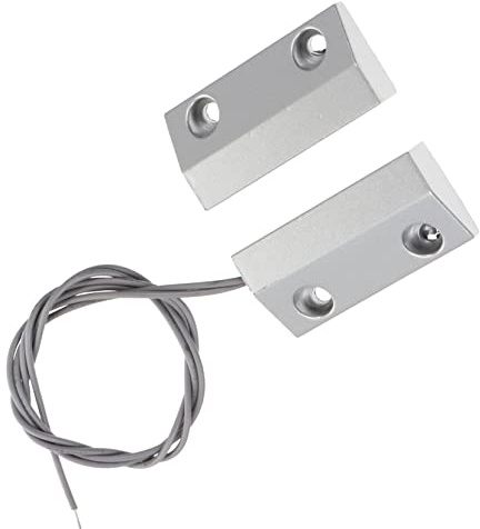 Rolltor Alarmsensor aus Zinklegierung für Fenster und Tür | Silber, für Familie und Fabrik, Arbeitet mit Einbruchanlage, Türalarm Detektor