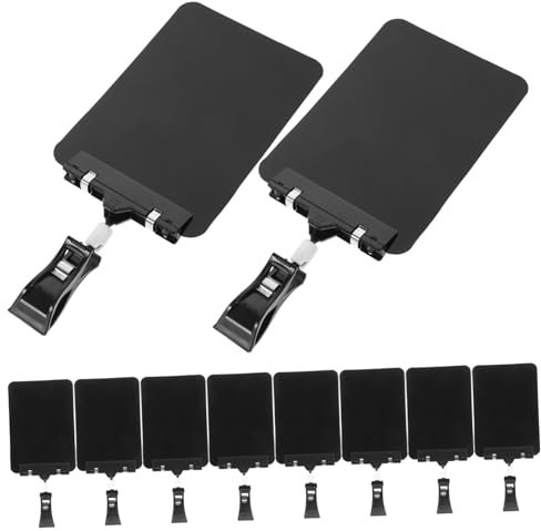 EXCEART 10st Preisschild Für Obst Preisschild An Der Tafel Mini-tafelschilder Büro-display-clip-schild Bewahren Sie Pop-label-clips Auf Etiketten Plastik Lebensmittel A6 Wiederbeschreibbar