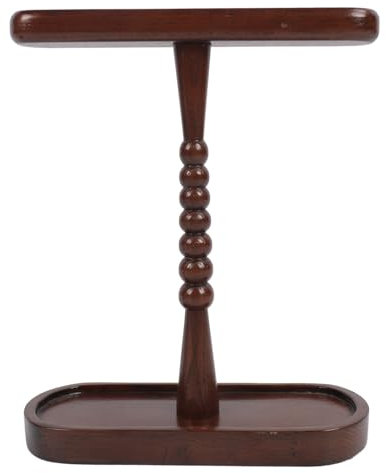 PUSOKEI Walnut Wood Headphone Stand for Desk, Universal Headset Holder with Storage Base for Home, Office, Stable Earphone Stand for All Headphones Size, for ATH, for Gradolabs,for