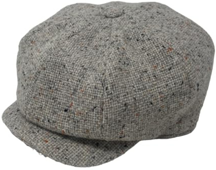 Hanna Hats Irische JP Herren-Newsboy-Kappe aus Donegal-Tweed Hergestellt in Irland