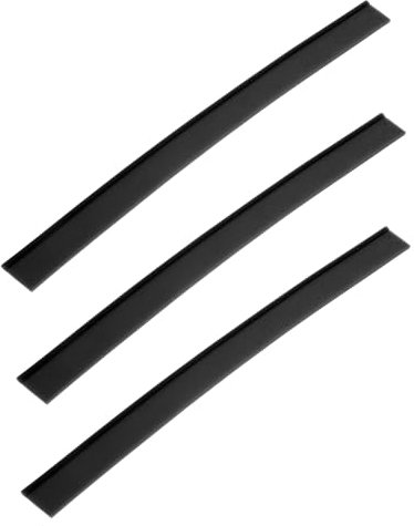 KICHOUSE 3pcs Glass Wiper Strip Replacement Rubber Squeegee Blade for Window Cleaning Tool Flexible Shower Glass Door Cleaner