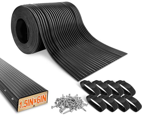 PE Waterproof Bunk Wrap Kit 24ft Roll 1.5 x 6in, Boat Trailer Bunk Carpet with Install Screw and Strap, Bunk Wrap for Boat Trailers Replacement Synthetic Bunk Cover for Loading and Unloading Boats