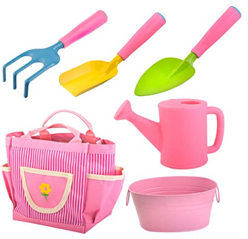 ifundom Strumento Da Giardinaggio Per Ragazzo Ragazza Attrezzi Agricoli Da Esterno Rastrello Attrezzi Per Piantare Per Giardino Spiaggia Cortile Parco