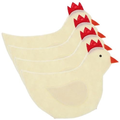 FUNNETOYU 4stücke Osterhühnchen-ei Schutzhaube Niedliches Design Für Ostern Zum Eier Sammeln Schützt Und Dekoriert Ihre Ostereier Für Feiern Und Aktivitäten