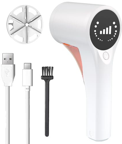 Quitapelusas eléctrico, desfuzzer de tela | Recortadora de bolitas portátil con indicador LED, pelusa resistente para limpieza de ropa, Depiller avanzado para restaurar abrigos y suéteres
