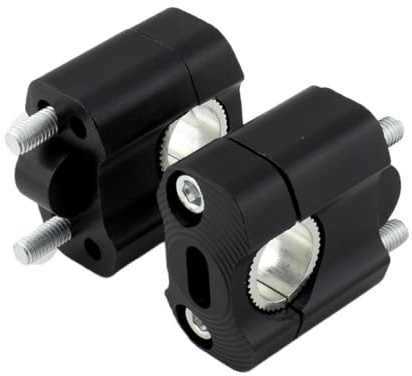 Handlebar Riser Move Clamp 1Pair Motorcycle Bar Clamps Handlebar Risers Adjustable 22mm 28mm Off For Road Motorbike Adapter Mount For 7/8 1-1/8