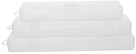 TOBBOMEY 3piezas Caja De Cubiertos Transparente De Organizador De Utensilios De Plástico para Picnic y Camping Estuche para Guardar Cubiertos con Tapa para Viaje y Organización del Hogar