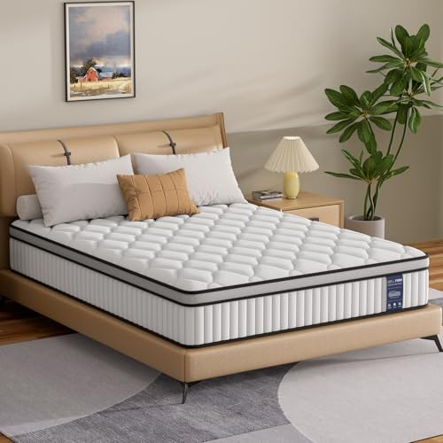 BedStory Matratze 100x200cm,Taschenfederkernmatratze Höhe 31cm,Orthopädische Matratze mit Komfortschaum H3&H4 Härtegrad,Federkernmatratze für Erwachsene Öko-Tex Zertifiziert & CertiPUR Zertifiziert