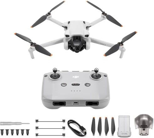 DJI Mini 3, Leichte und Faltbare (DJI Mini 3) | Mini-Kameradrohne 4K HDR-Video, 38 min Flugzeit, echten vertikalen Aufnahmen und intelligenten Funktionen, C0