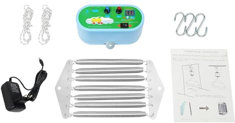Hängende elektrische Wiegensteuerung Babyschaukel, Babyschaukel Controller bis 20 kg, Automatisch Schwingfeder, lektrische Wiege Steuerung, mit Einstellbar Timer, Geschwindigkeit 10 Levels