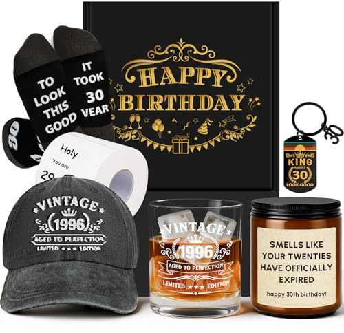 Regali per il 30° compleanno da uomo, divertenti regali di compleanno per uomini del 1996 per lui, 30 anni, idee regalo personalizzate per fratello, marito, fidanzato