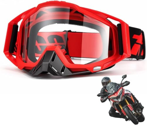 Dexpally Gafas Motocross Polvo Gafas de Motocross MTB Dirt Bike Off-Road Goggles Gafas MTB Enduro Gafas Dirt Bike Atv para Bicicletas, Montaña