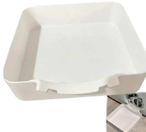 Universal Front-Load Washing Machine Drain Pan, One Washing Machine Drainage Tray Effectively Prevents Water Overflow on the Laundry Floor, Easy to Clean (A)