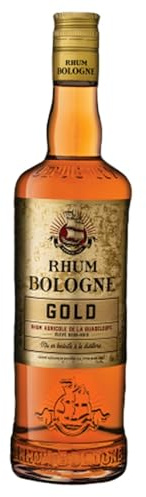 Rhum Bologne - Gold Rhum Agricole de la Guadeloupe - Elevé en fûts - 40% (1 x 0.7L) -l'emballage de l'article peut varier