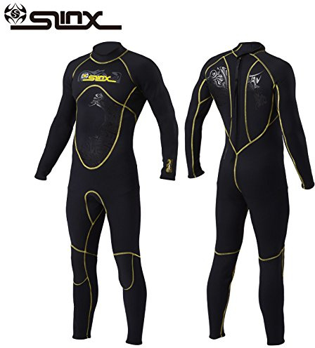 PAWHITS Mens Wetsuit 3mm Thermal Long Sleeve Neoprene Wetsuits Full Length for Diving Swimming