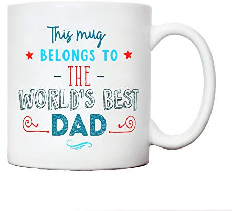 Best Dad mug gift | Daddy gifting ideas from son daughter | sentimental mugs for Father stepfather presents | thank you fathers day birthday Christmas gift