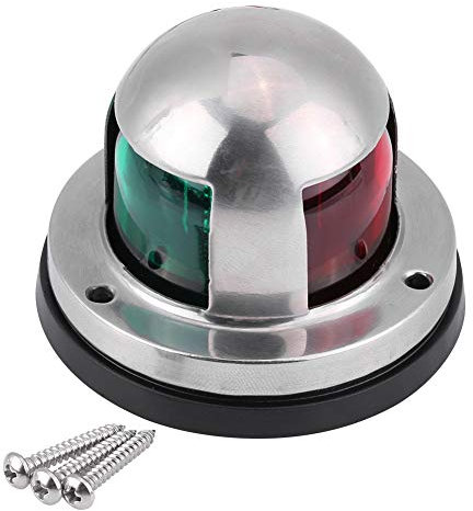12V Boat Navigation Light, Boat and Yacht,12V/24V Stainless Steel Red&Green LED Navigation Light Lamp
