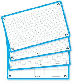 Oxford Flash 2.0 Flashcards A7 75x125mm Kariert 5mm Türkis 80 Stück