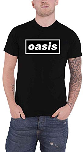 Oasis Herren T-Shirt, Schwarz, L