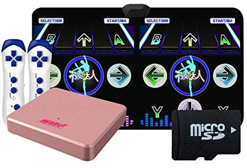 Yjtwt 11MM Wireless Dance Mats,Schaumspielmatte Verdickung SchalldäMmendes Soft Tanzmatten FüR Erwachsene/Kinder,HD-TV-Computer Dual-Use,Yoga Fitness Musikmatte/Schwarz