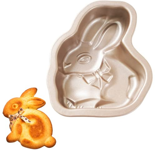 Mini stampo per torta di Pasqua con coniglietto di torta, 12.5CM Stampo per Torte Antiaderente per torte di cioccolato fondente dolci stampo da forno