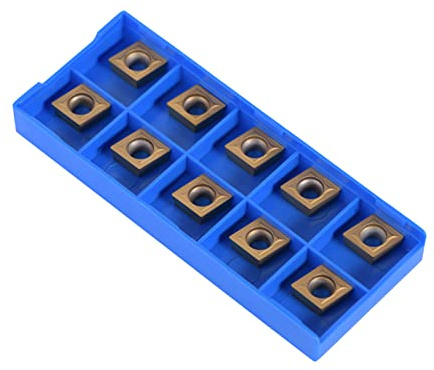 10pcs CNC Punta Carburo Inserti Lama Cutter Tornio Tornitura Utensile Con