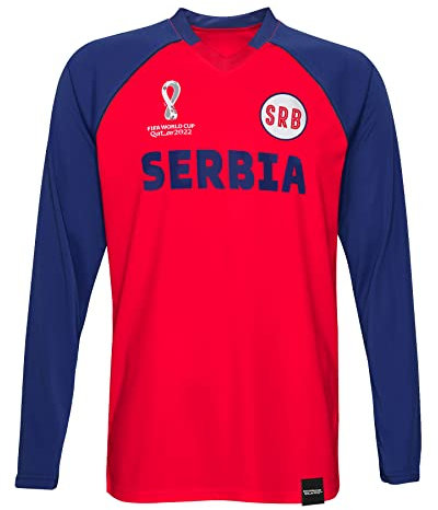 Outerstuff FIFA World Cup Classic Third Long Sleeve Jersey Chemise, Rouge Roi, Medium Mixte Enfant