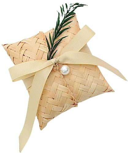 Cabilock Bambusgewebte Gastgeschenkbox Geschenkverpackung Süßigkeitentüten Mit Schleife Für Hochzeitsgeschenke Partygeschenke Armbänder Und Süßigkeiten
