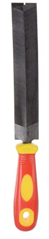 sourcing map Feile 150mm T12 Lager Stahl Geformt Kegel Feilen Werkzeuge 27mm Breite mit Groß Plastik Griff für Metall Glas Holz Steine Schleifen Polieren Gravieren Entgraten Abziehen