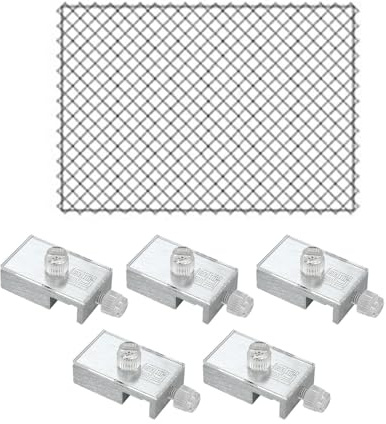 F Fityle 53 X 70 Cm Retini per Acquario Con 5 PCS Clip, Copertura per Rete per Terrario per Acquario per Impedire La Fuga Dei Pesci, Per Acquari O Gabbie per Uccelli E Così Via
