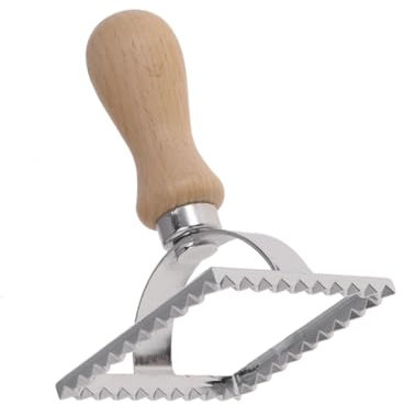 ABOOFAN 3pièces Moule Acier Inoxydable Pour Biscuits Avec Manche Bois Rond Petit Rond Grand Et Carré Outil De Cuisine Polyvalent Pour Pâtes Gâteaux Et Desserts