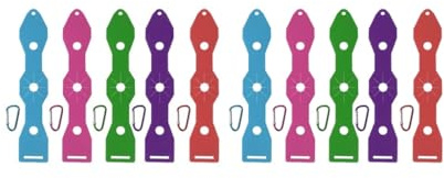 Mealoodiousmusea 2er-Set, 1 x Kunststoff-Kendama-Halter mit Gürtelclip, zufällige Farbe