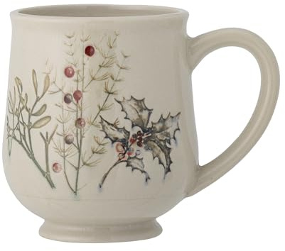 Bloomingville Hollie Becher, Tasse, Grün, Steingut, T9xH11 cm, 400 ml