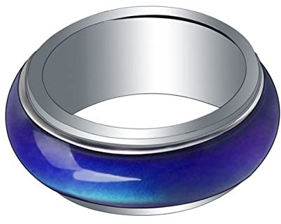 SOIMISS Stimmungsring Mit Farbwechsel Für Frauen Männer Junge Mädchen Schmuck Aus Kupfermaterial Farbwechselring Für Finger Temperament