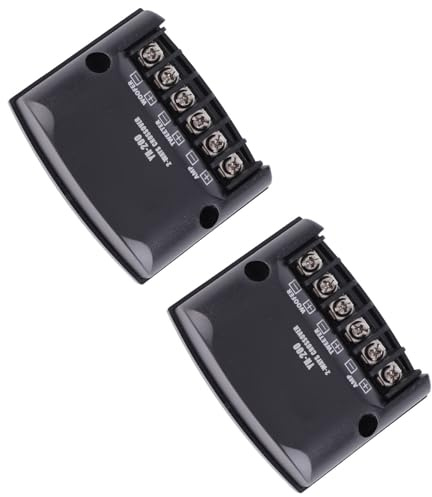 2-Wege-Frequenzweiche, Car-Audio-Frequenzweiche ABS und Metall-Frequenzweiche mit 2 Stück für Auto-Soundsystem-Teile
