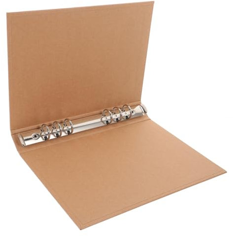 ROMISBABA Kraft Paper Reusable Notebook Cover Desktop File Organizer Craftsmanship for Protecting Important Documents for Students and Professionals
