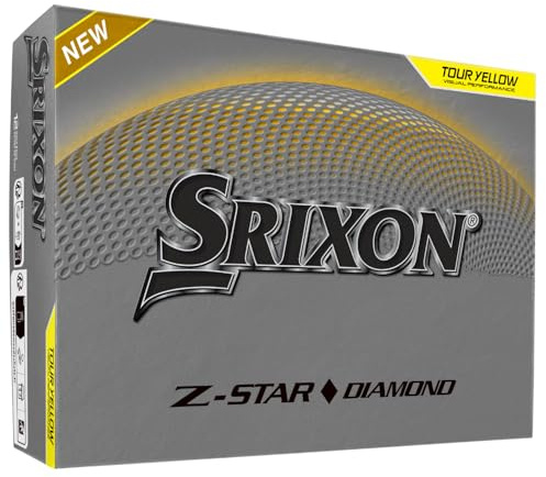 Srixon Z-STAR DIAMOND 3 - Pelota de Golf de High Rendimiento | Máxima Distancia y Spin Reducido | Núcleo FastLayer DG Core 2.0 | Recubrimiento Spin Skin+ | Kontroll Excepcional y Precise Tacto