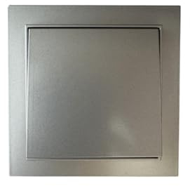 N&L Unterputz, Wechselschalter/-taster mit Wippe im 1-fach Rahmen, FORMAT, mattsilber, flach