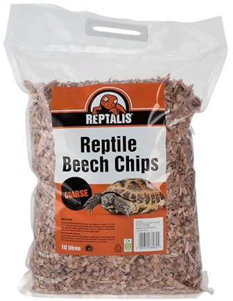 Reptalis Beech Chip Substrate Coarse Grade 10L Dust-Free Odour Absorbing