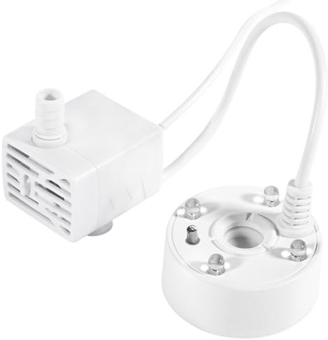 Generador de niebla ultrasónica, Generador de niebla para acuarios | Máquina de Pond Mister Mist Maker - Nebulizador ultrasónico con luces LED, nebulizador de estanque, máquina de Mister