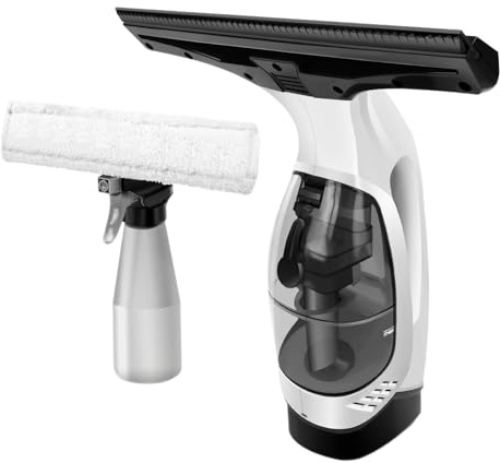 Escobilla de Goma eléctrica para Ventanas, aspiradora de Ventanas inalámbrica, Herramienta de Limpieza eléctrica con pulverizador para duchas, Vidrio