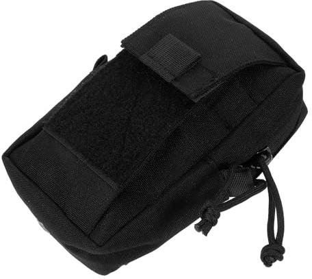 KOMBIUDA À Dos D'Extérieur avec Pochette Suspendue pour Téléphone De Voyage Étanche Pochette pour Smartphone Bandoulière De Randonnée pour Téléphone Noir