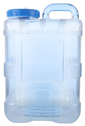 YARNOW 1 Bidón de Agua de 15 L para Almacenamiento de Líquidos, Contenedor Hermético Fugas para Camping al Aire Libre, Uso Coche Casa