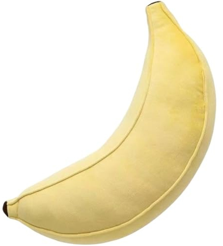 Hrippy Cuscino di Banana 40 Cm a Forma di Frutta, Peluche a Forma di Banana, Simpatico Peluche per Il Tempo Libero E Decorazione