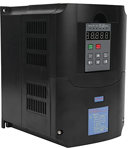 ERYUE Convertidor de Frecuencia Inversor Industrial de 7,5 KW para Motores Husillo, Tornos y más: CA 180‑250 V a Salida Trifásica 220 V