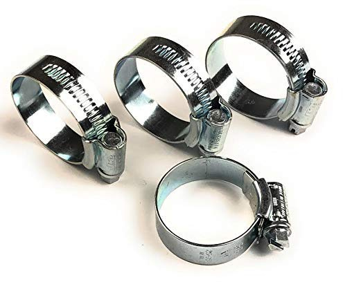 JCS® Hi Grip Zinc plated hose clip clamp 45-60mm x4