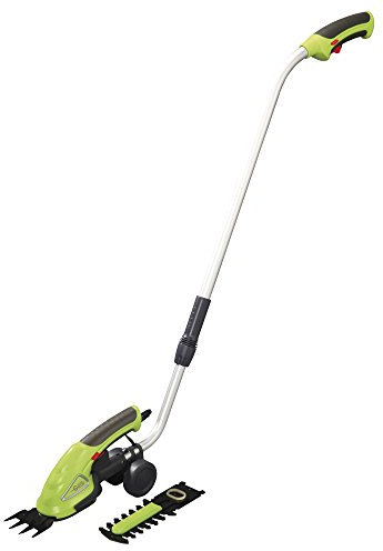 Garden Gear Garden Hedge Trimming Cordless Shears Lightweight Handheld 3.6V with 80mm Cutting Blade (Trimming Shears with Extension Handle)