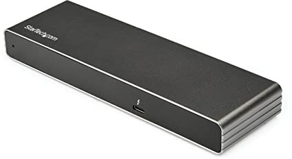 StarTech Thunderbolt 3 Dock, Dual 4K 60Hz DP HDMI VGA, 85W, USB-A, GbE | Thunderbolt or USB4, M1/M2/M3/M4 MacBooks, 40Gbps, MAC address pass-through, WiFi auto-switching, 1.6ft 0.5m cable