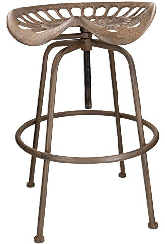 AB Tools Tractor Seat Stool Seat Chair Workshop Garage Bar Garden Cast Iron Metal Rustic