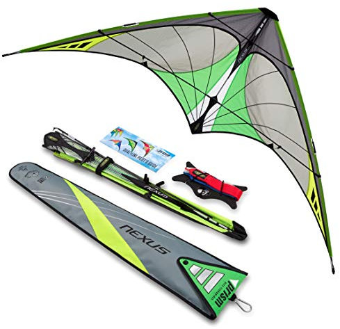 Prism Nexus 2.0 Lenkdrachen mit 2 Kabeln, Farbe Graphit